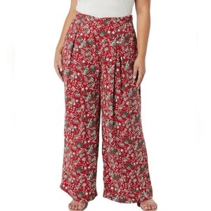 Making the Cut NWT Season 3 Episode 5 Wide Leg Pants Floral Pleated Plus‎ Sz 2X